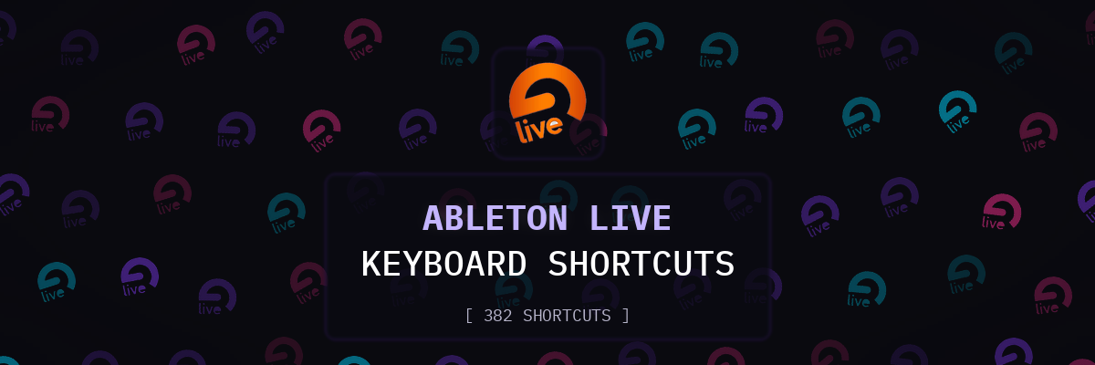 Ableton Live keyboard shortcuts