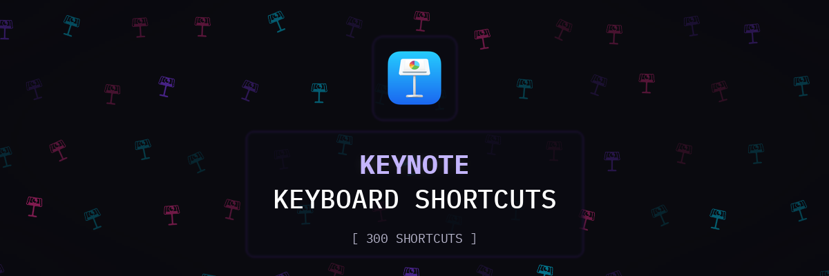 Keynote keyboard shortcuts