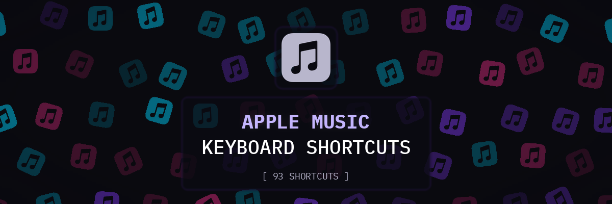Apple Music keyboard shortcuts