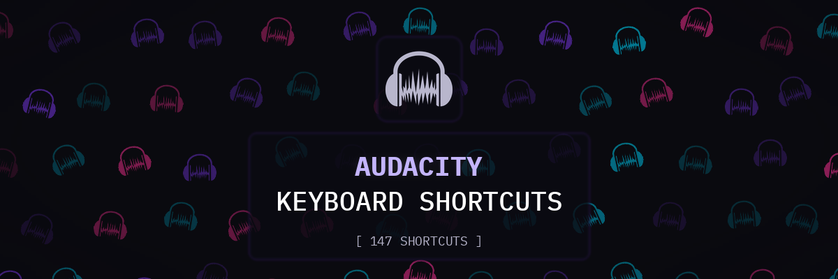 Audacity keyboard shortcuts