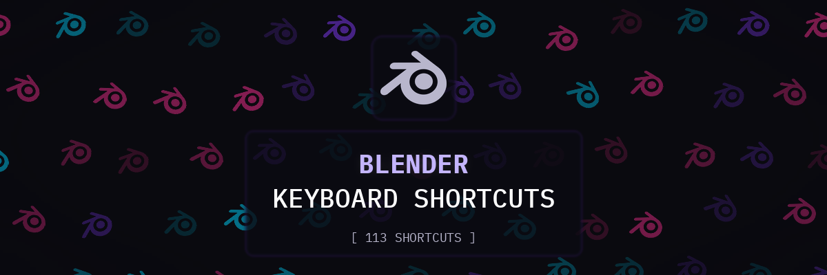 Blender keyboard shortcuts