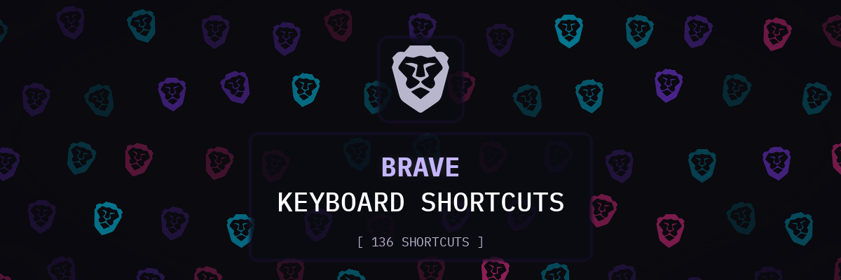 Brave keyboard shortcuts