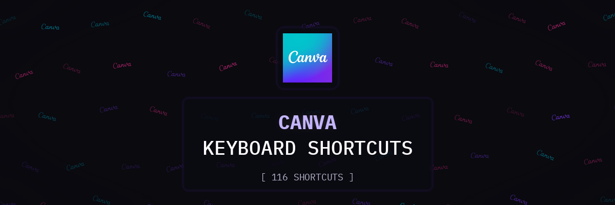 Canva keyboard shortcuts