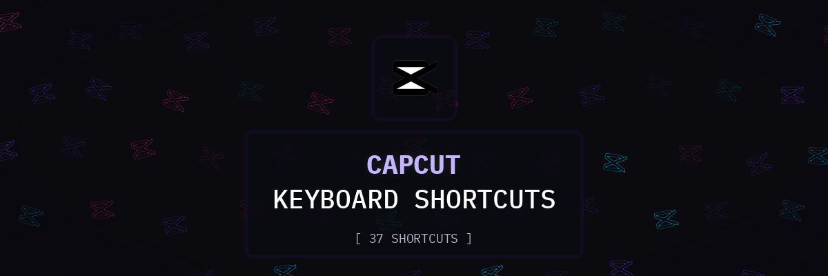 CapCut keyboard shortcuts