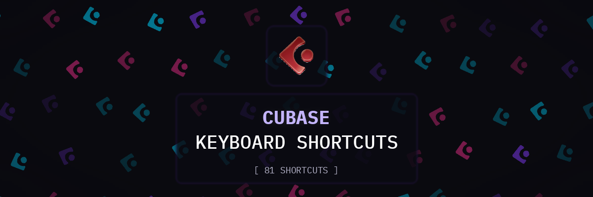 Cubase keyboard shortcuts