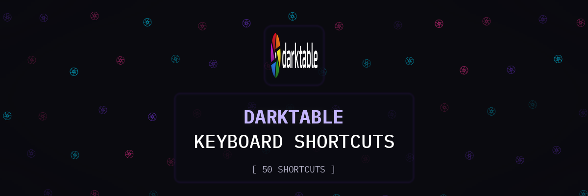 Darktable keyboard shortcuts