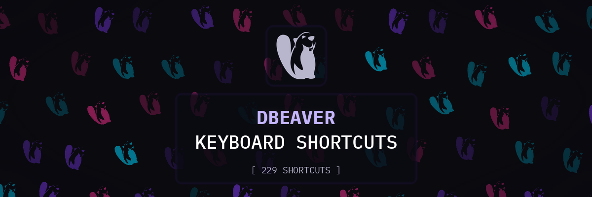 DBeaver keyboard shortcuts