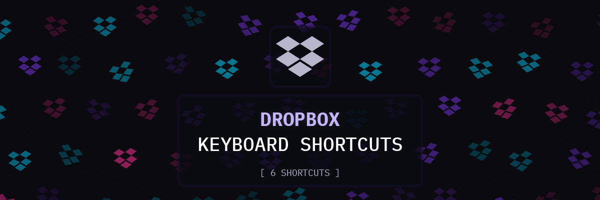 Dropbox keyboard shortcuts