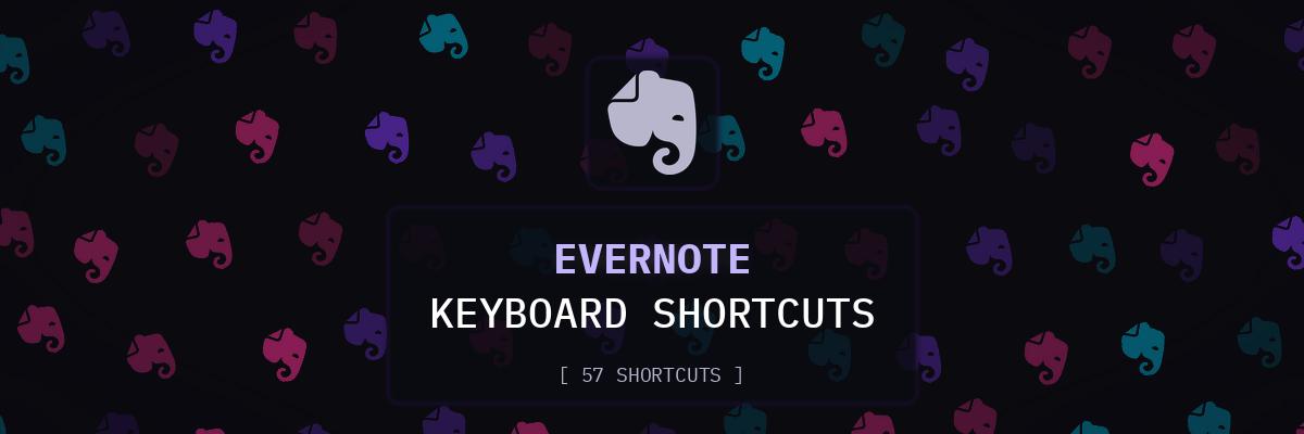 Evernote keyboard shortcuts