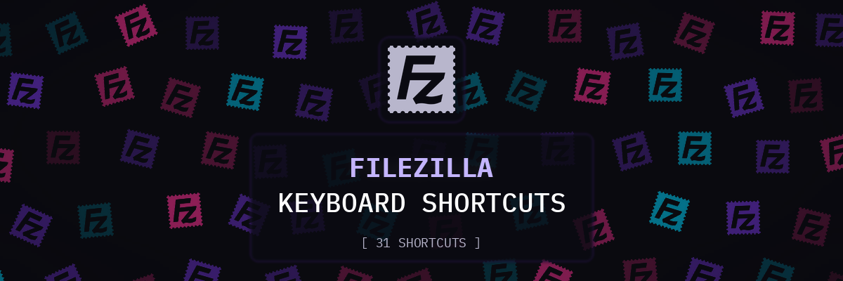 FileZilla keyboard shortcuts