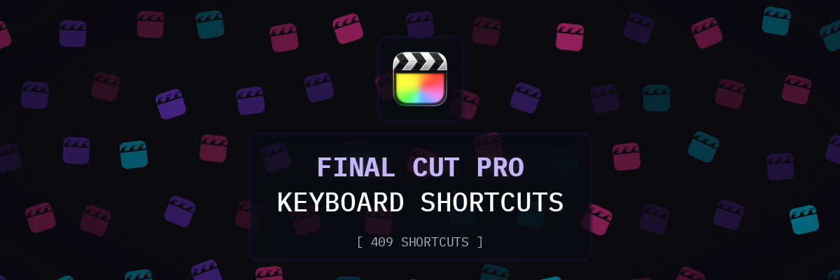 Final Cut Pro keyboard shortcuts