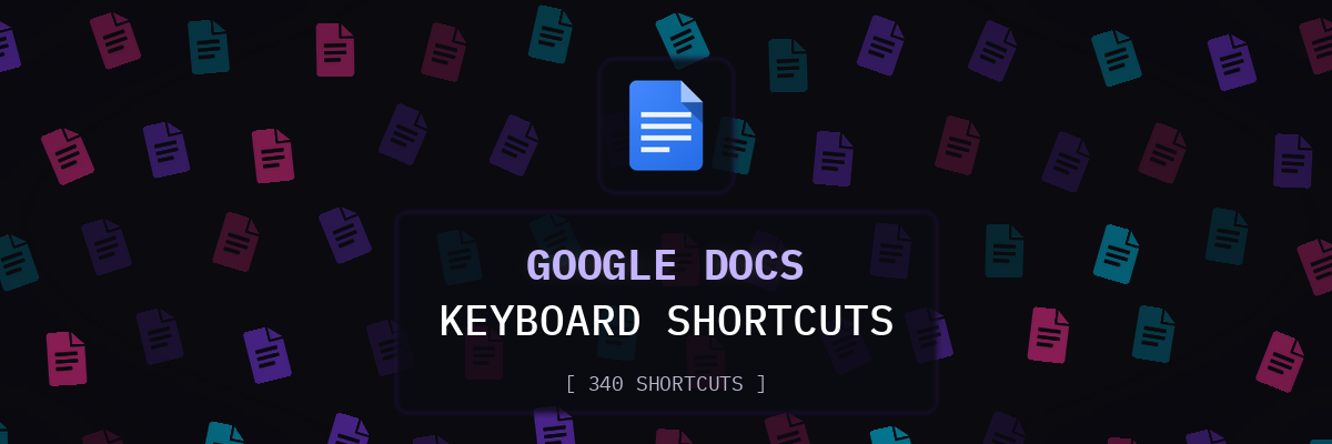 Google Docs keyboard shortcuts