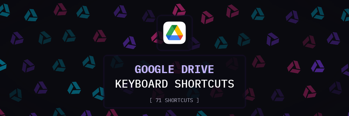 Google Drive keyboard shortcuts