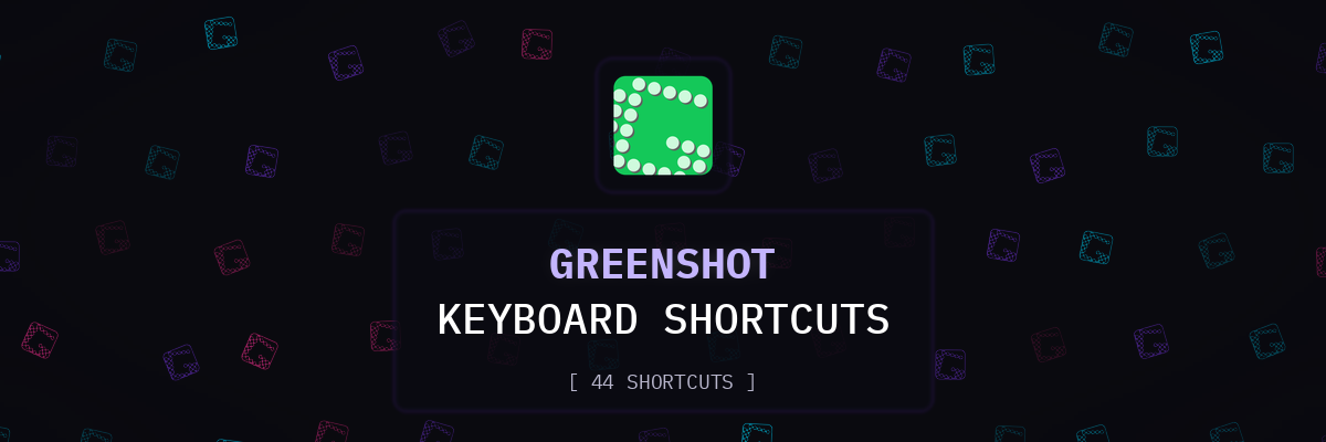 Greenshot keyboard shortcuts