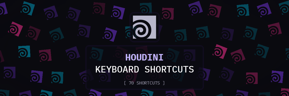Houdini keyboard shortcuts