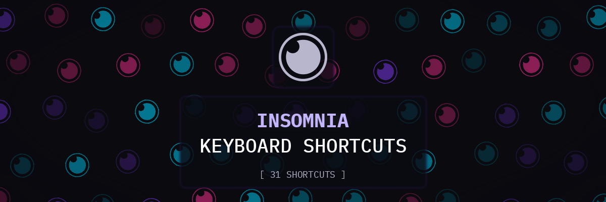 Insomnia keyboard shortcuts
