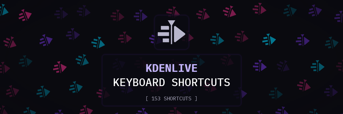 Kdenlive keyboard shortcuts