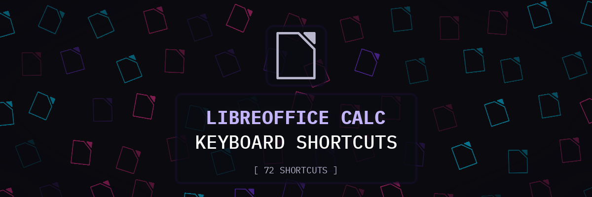 LibreOffice Calc keyboard shortcuts