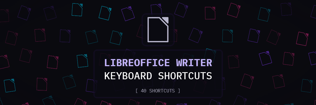 LibreOffice Writer keyboard shortcuts