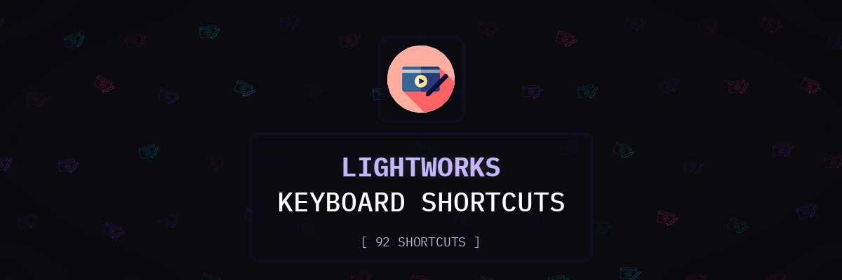 Lightworks keyboard shortcuts