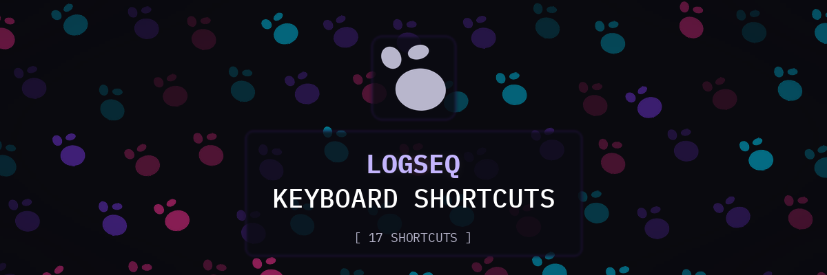 LogSeq keyboard shortcuts