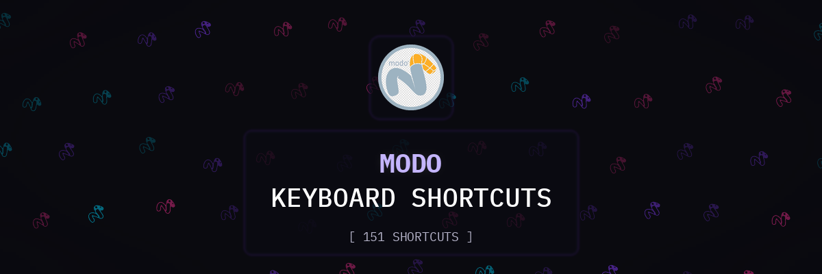 Modo keyboard shortcuts