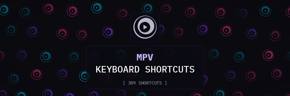 mpv keyboard shortcuts