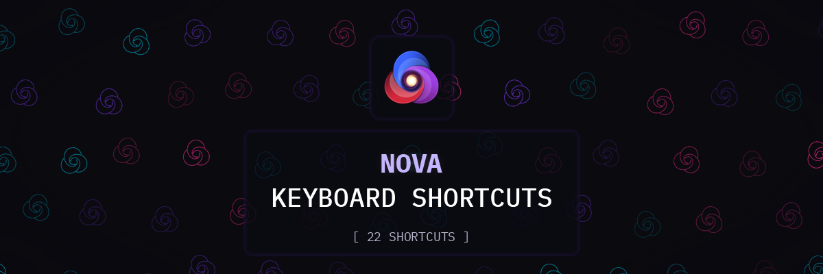 Nova keyboard shortcuts