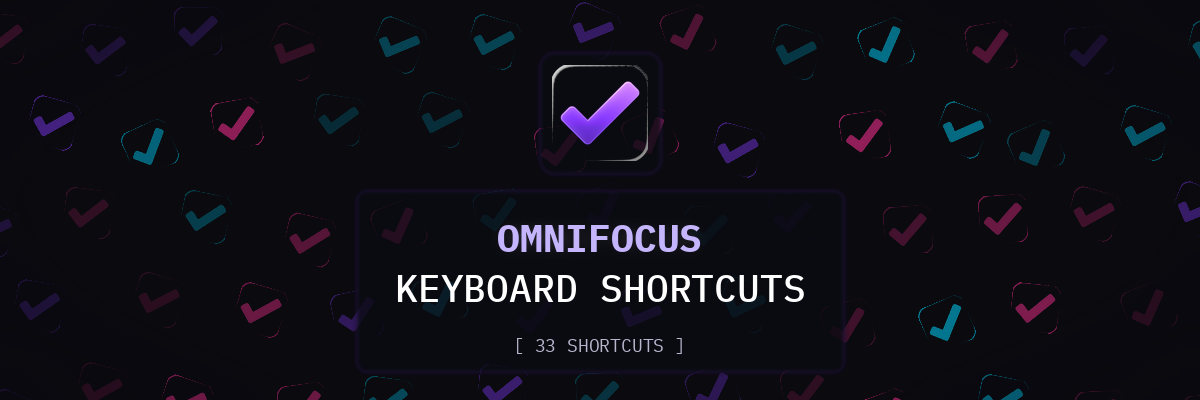 OmniFocus keyboard shortcuts