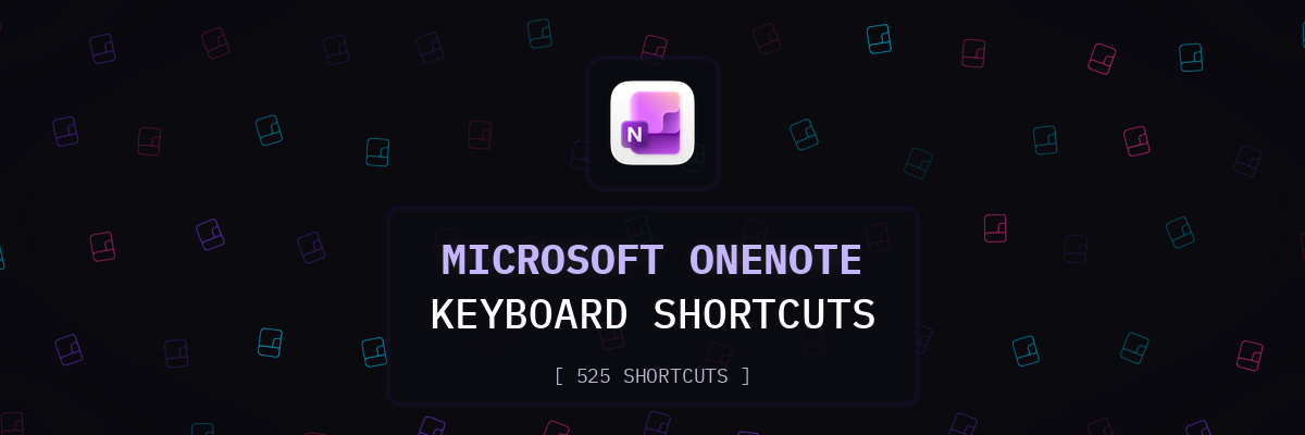 Microsoft OneNote keyboard shortcuts