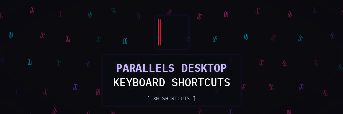 Parallels Desktop keyboard shortcuts