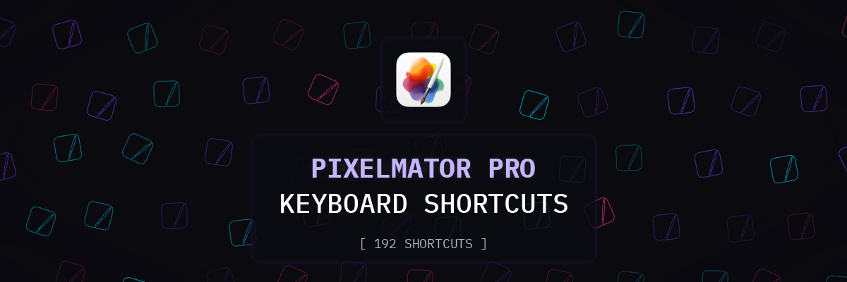 Pixelmator Pro keyboard shortcuts