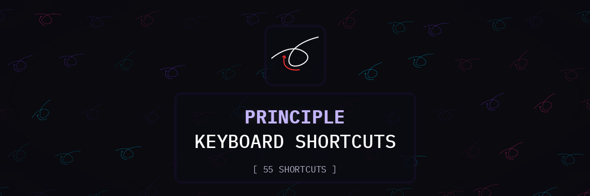 Principle keyboard shortcuts