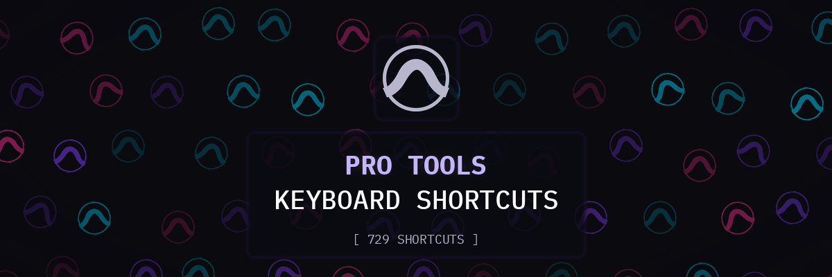 Pro Tools keyboard shortcuts