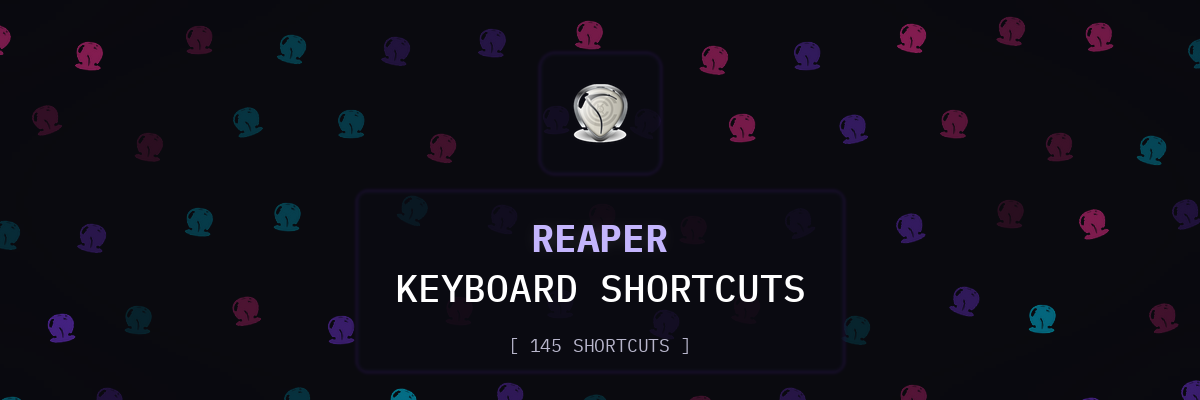 REAPER keyboard shortcuts