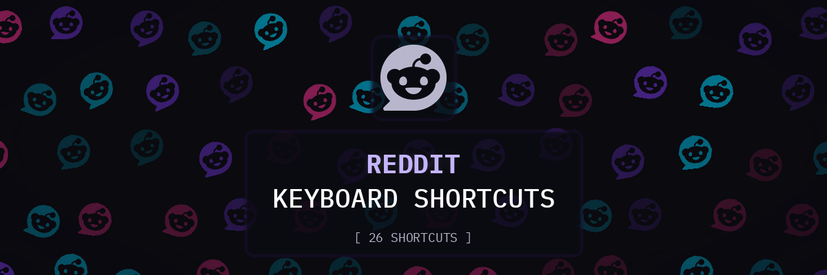 Reddit keyboard shortcuts