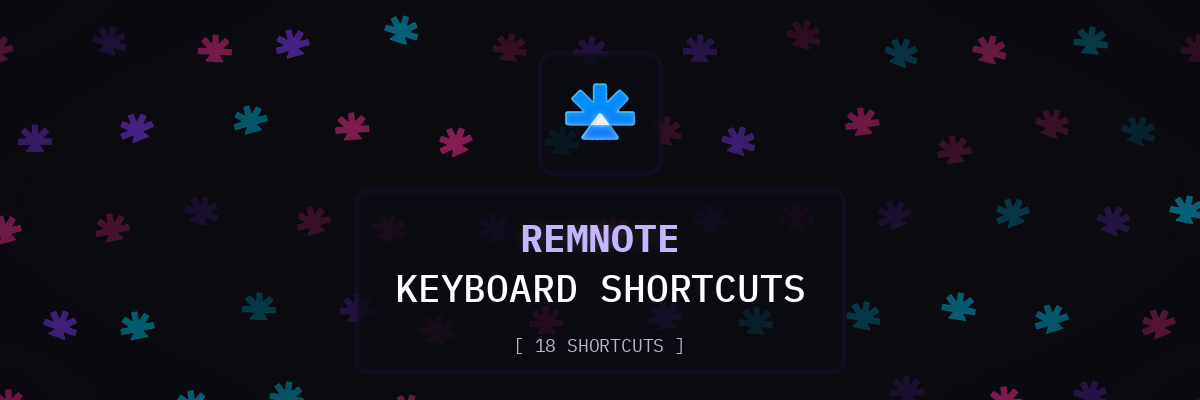 RemNote keyboard shortcuts