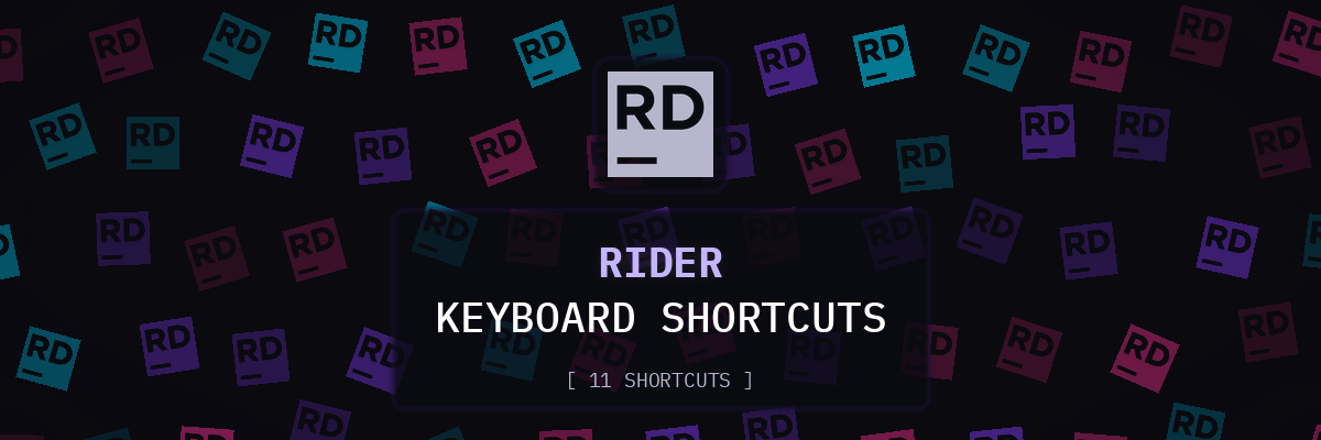 Rider keyboard shortcuts