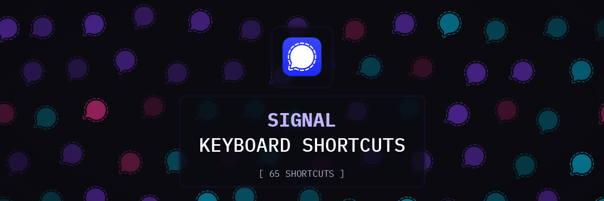 Signal keyboard shortcuts
