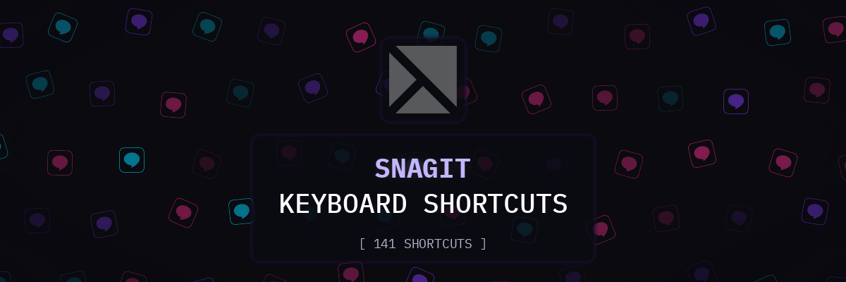 Snagit keyboard shortcuts