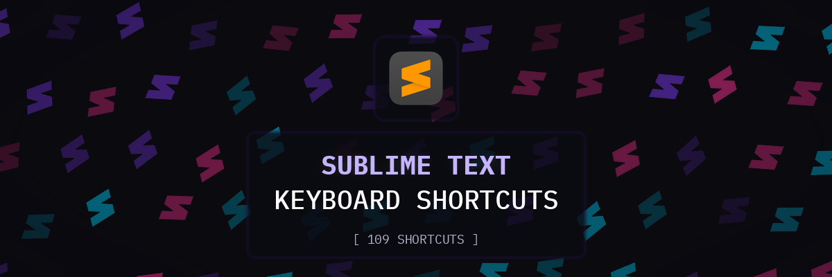 Sublime Text keyboard shortcuts