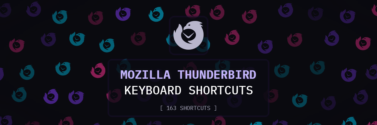 Mozilla Thunderbird keyboard shortcuts