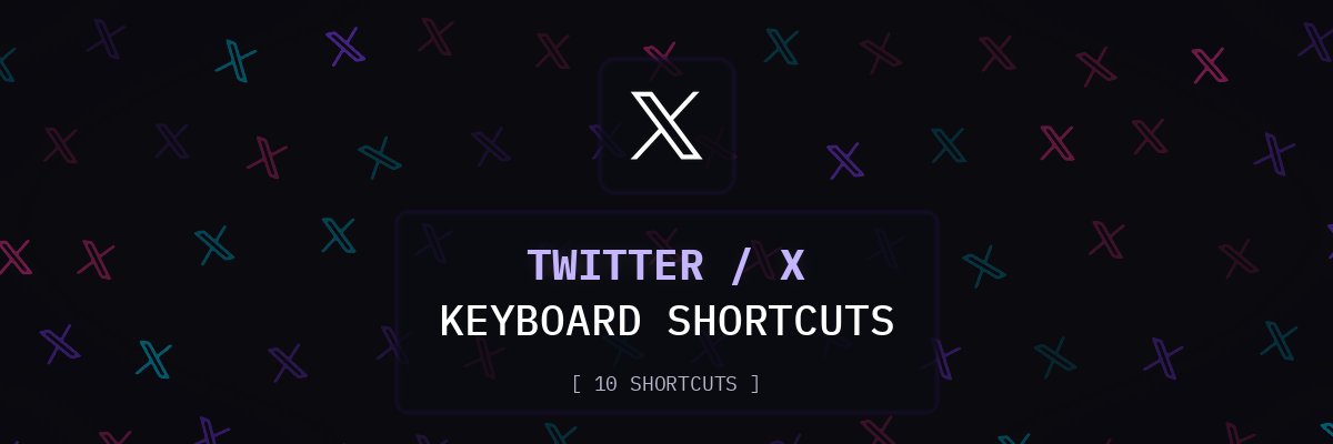 Twitter / X keyboard shortcuts