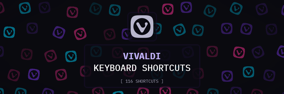 Vivaldi keyboard shortcuts