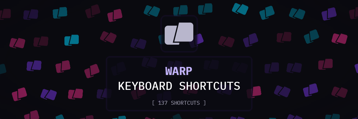 Warp keyboard shortcuts