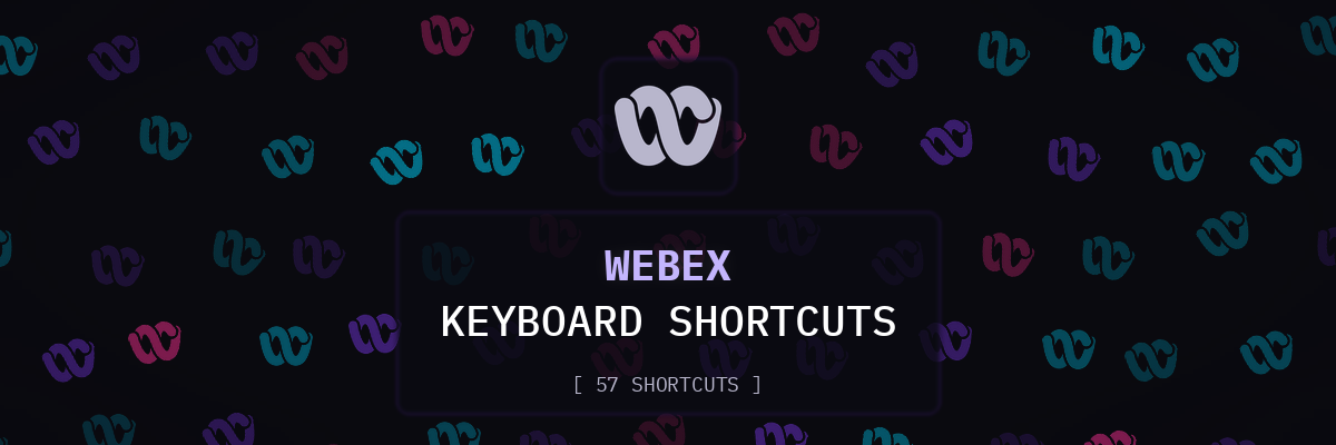 Webex keyboard shortcuts