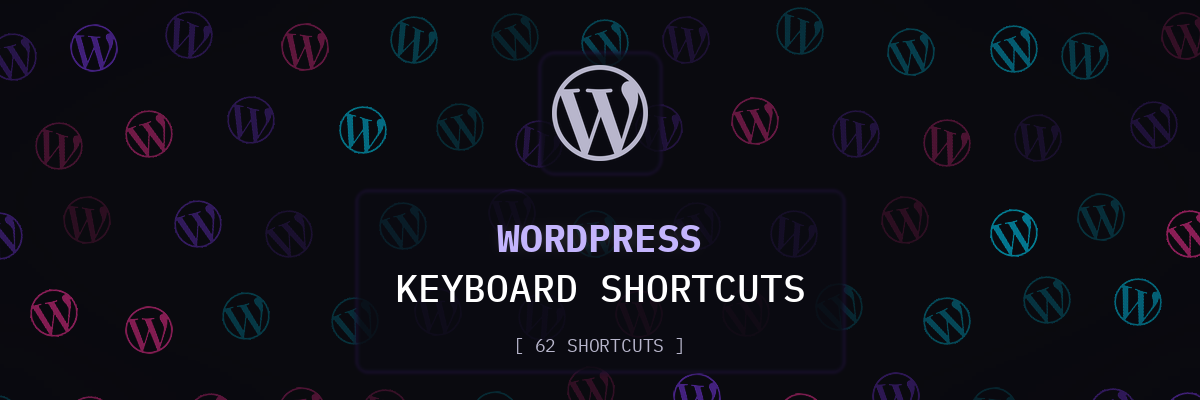 WordPress keyboard shortcuts