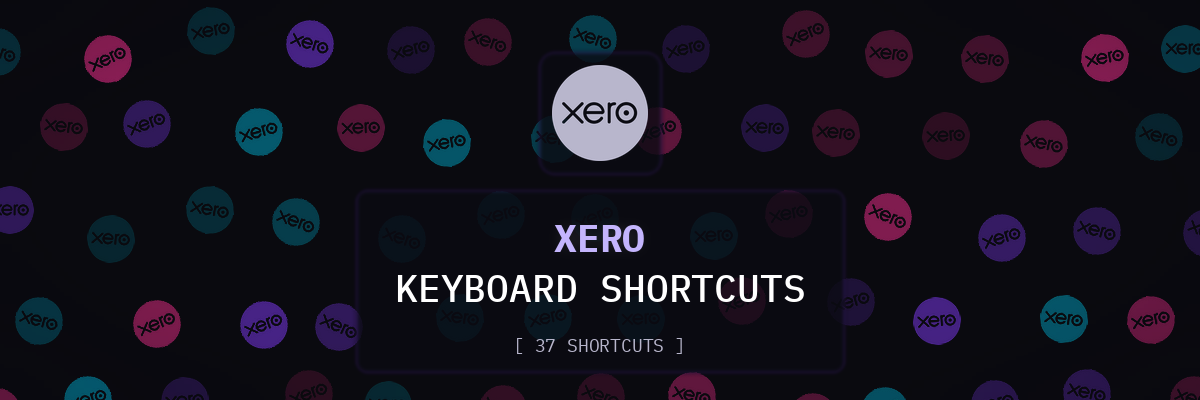 Xero keyboard shortcuts