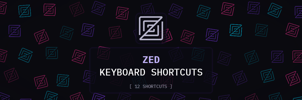Zed keyboard shortcuts