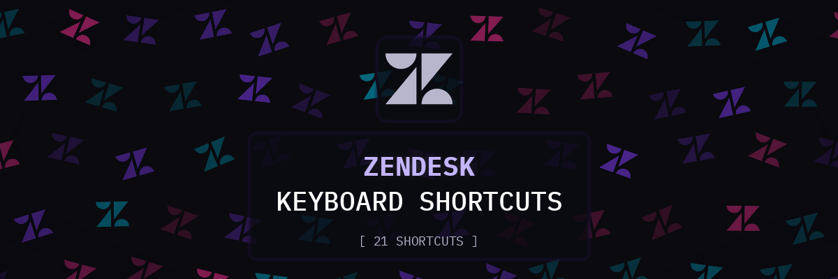 Zendesk keyboard shortcuts